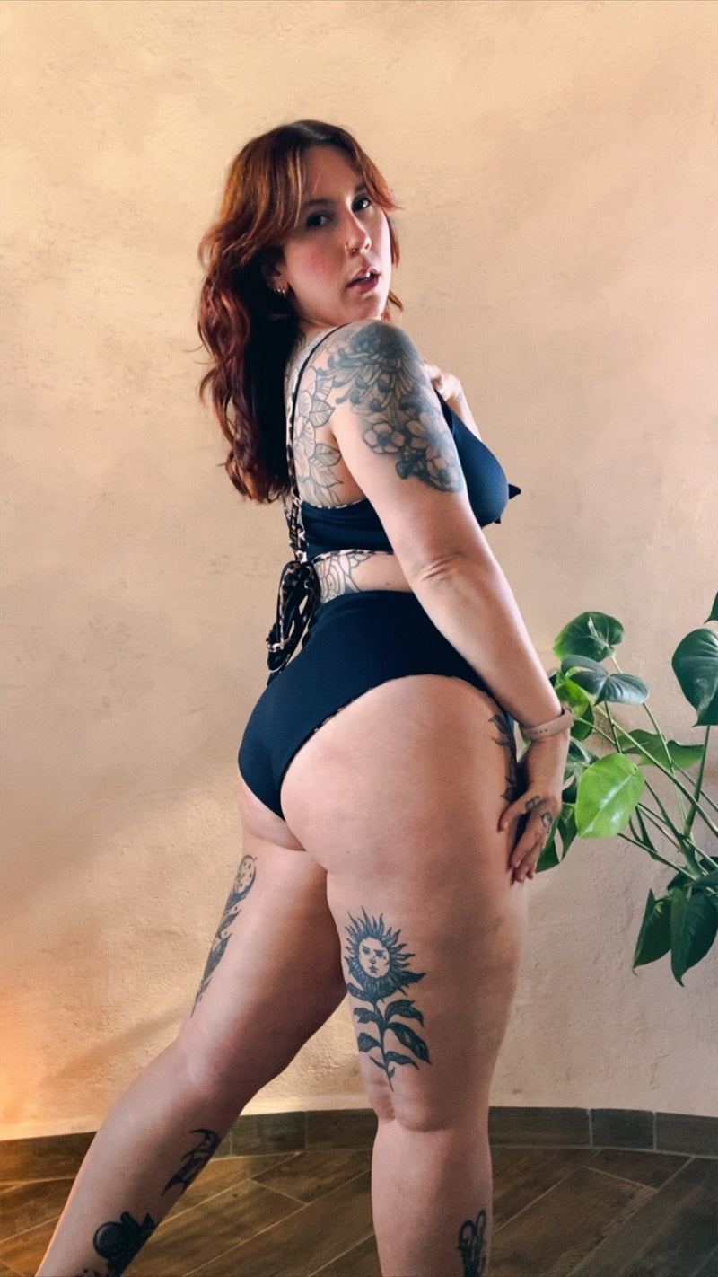 High Waisted Swim Bottoms - All Fabric Print Options