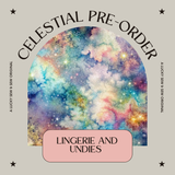 Celestial *pre-order*  Lingerie Set (longline, standard, nursing and undies options available) (Copy)