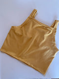 Cropped Vest in Pollen - Organic Cotton Jersey
