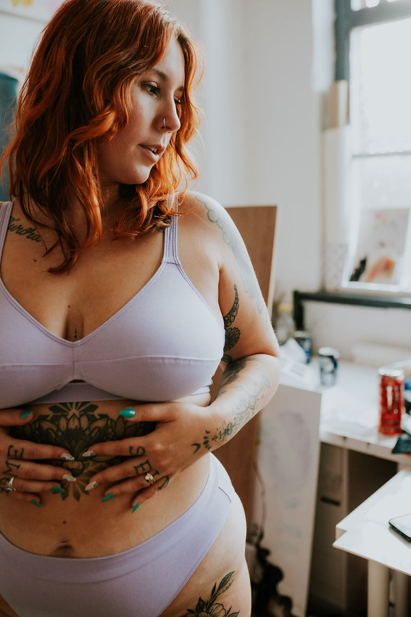 Logan in Iris - Organic Cotton Jersey (Longline, standard and undies options available)